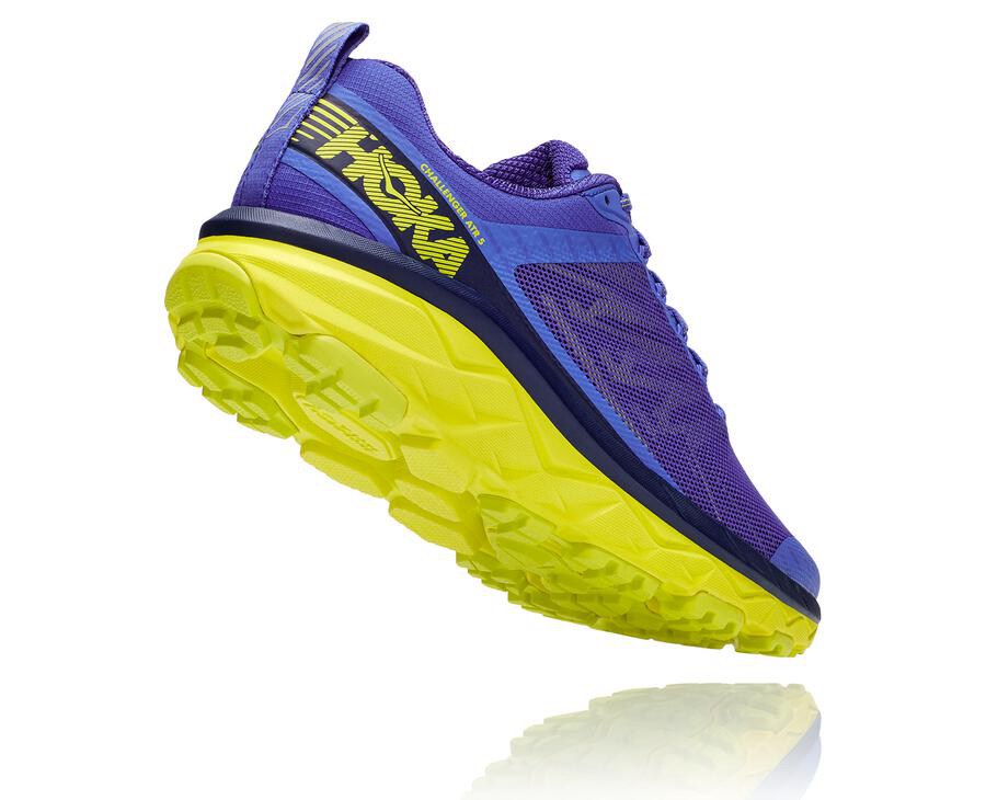 Hoka One One Trailove Tenisky Panske Modre/Zelene - Challenger ATR 5 - 48976-EGDI